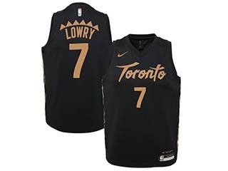 Raptors #7 Kyle Lowry Black 2019-20 City Edition Nike Swingman Jersey