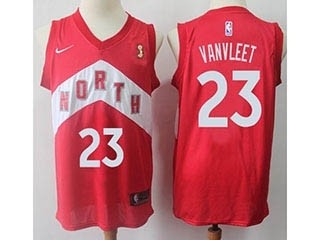 NBA Raptors #23 Fred VanVleet Red 2019 the Final Champions City Edition Nike Jersey