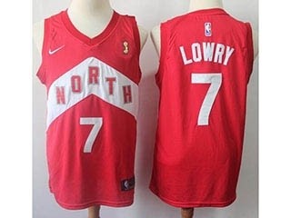 NBA Raptors #7 Kyle Lowry Red 2019 the Final Champions City Edition Nike Jersey