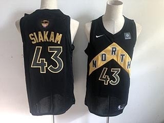 Raptors #43 Pascal Siakam Black 2019 Finals Bound Basketball Swingman Earned Edition Jersey