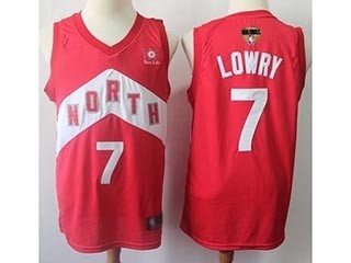 Raptors #7 Kyle Lowry Red 2019 Finals Bound Basketball Swingman Earned Edition Jersey