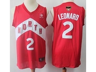 Raptors #2 Kawhi Leonard Red 2019 Finals Bound Basketball Swingman Earned Edition Jersey