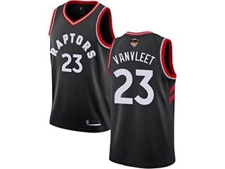 Raptors #23 Fred VanVleet Black 2019 Finals Bound Basketball Swingman Statement Edition Jersey