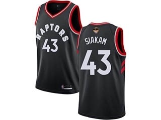 Raptors #43 Pascal Siakam Black 2019 Finals Bound Basketball Swingman Statement Edition Jersey