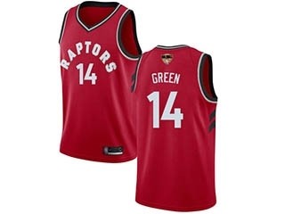 Raptors #14 Danny Green Red 2019 Finals Bound Basketball Swingman Icon Edition Jersey