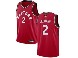 Raptors #2 Kawhi Leonard Red 2019 Finals Bound Basketball Swingman Icon Edition Jersey