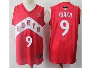 Raptors #9 Serge Ibaka Red 2019 Finals Bound Basketball Swingman Earned Edition Jersey