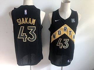 NBA Raptors Siakam #43 Black City Edition Nike Jersey