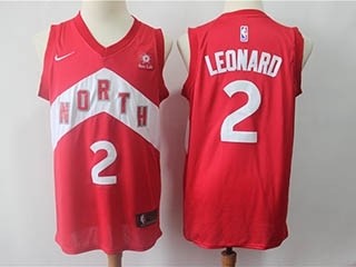 Raptors #2 Kawhi Leonard red Earned Edition Nike Jersey