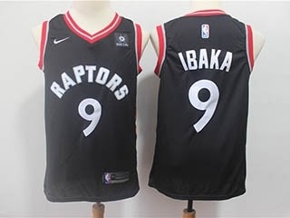 Toronto Raptors Ibaka #9 Black nike jersey