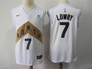 Raptors #7 Kyle Lowry White 2018-19 City Edition Nike Swingman Jersey