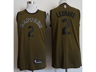 NBA Raptors Kawhi Leonard #2 Green Nike Jersey