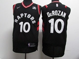 Raptors #10 DeMar DeRozan Black Nike Swingman Jersey