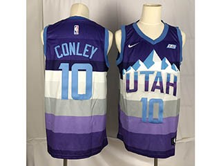 Jazz Conley #10 Purple City Edition Nike Swingman Jersey