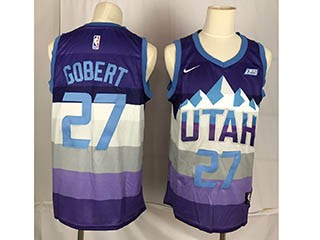 Jazz Gobert #27 Purple City Edition Nike Swingman Jersey