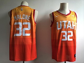 Jazz Malone #32 Multi-Color City Edition Nike Swingman Jersey