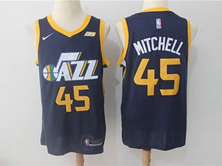 Jazz #45 Donovan Mitchell Navy Nike Swingman Jersey