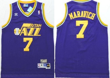 NBA Jerseys Utah Jazz maravich #7 purple Jersey