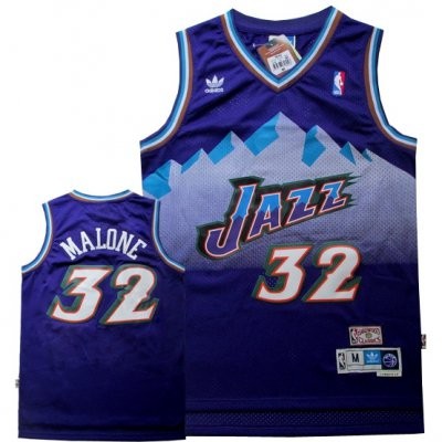 NBA snow mountain version Jerseys Utah Jazz malone #32 purple Jersey