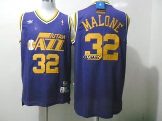 NBA Throwback Jerseys Utah Jazz malone #32 purple Jersey