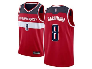 Wizards #8 Rui Hachimura Red Basketball Swingman Icon Edition