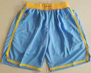 Men's Los Angeles Lakers Nike Royal Blue Hardwood Classics Swingman Performance Shorts