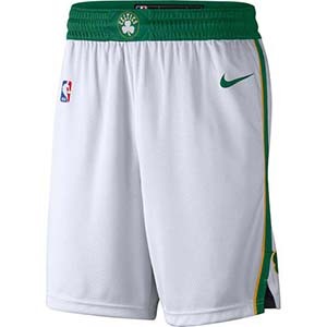 Men's Boston Celtics Nike White City Edition Swingman Performance Shorts