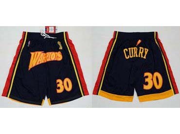 Men's Golden State Warriors Nike #30 Stephen Curry Black Basketball Shorts