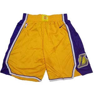 Lakers Yellow Nike NBA Shorts