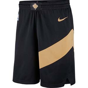 Men's Toronto Raptors Nike Black City Edition Swingman Shorts