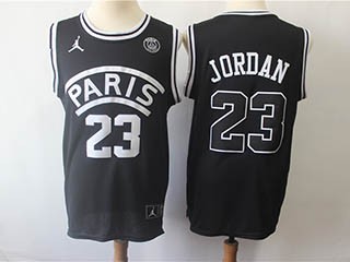 NBA Paris Jordan #23 Black jersey