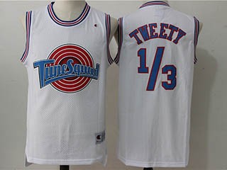 Tune Squad 1/3 Tweety White Stitched Movie Jersey