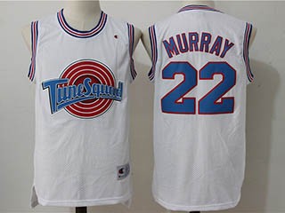 Tune Squad #22 Murray White Stitched Movie Jersey