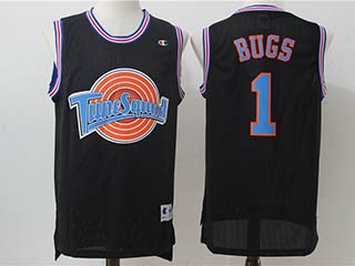 Tune Squad #1 Bugs Black Stitched Movie Jersey