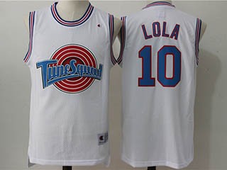 Tune Squad #10 Lola Bunny White Stitched Movie Jersey