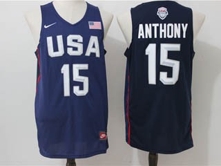 NBA Anthony #15 Blue The American dream jersey