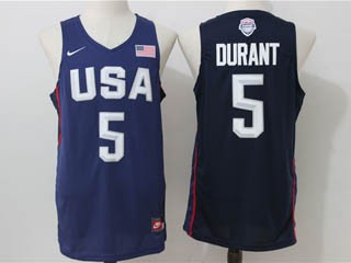 NBA Durant #5 Blue The American dream jersey