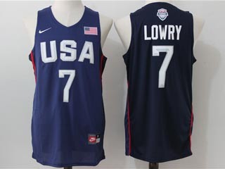 NBA Lowry #7 Blue The American dream jersey