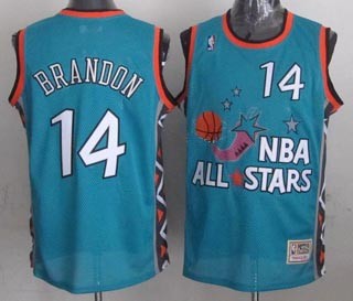 NBA ALL STARS 1996 Brandon #14 Green Jersey