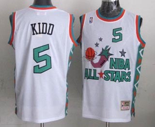 NBA ALL STARS 1996 Kidd #5 White Jersey