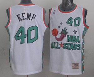 NBA ALL STARS 1996 Kemp #40 White Jersey