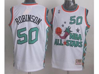 NBA ALL STARS 1996 Robinson #50 White Jersey