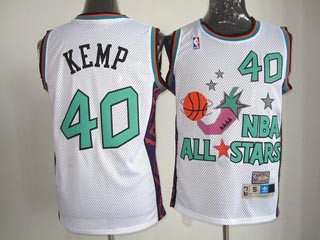 All Star Game 1995 Shawn Kemp #40 white