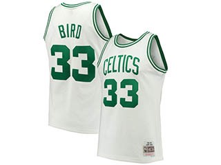 Celtics Bird #33 white kids Jersey