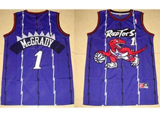 NBA Toronto Raptors Tracy Mcgrady #1 Purple kids jersey