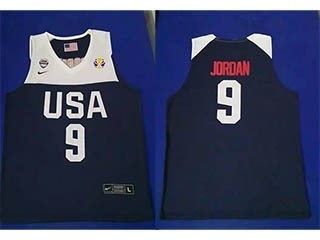 NBA USA Jordan #9 2019 FIBA Basketball World Cup navy blue jersey