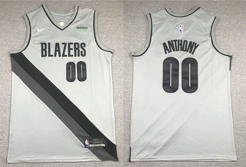 NBA Portland Trail Blazers #00 Carmelo Anthony White 2020-21 Earned Edition Swingman Jersey