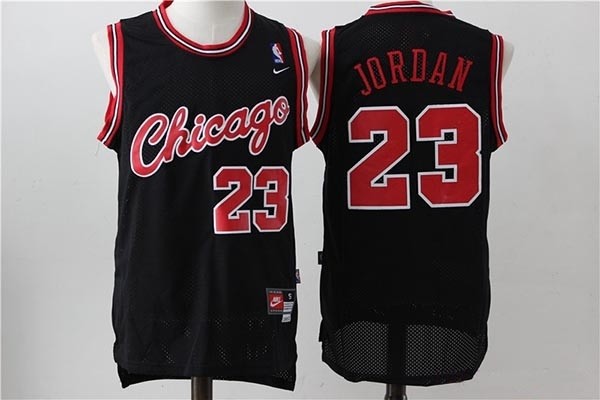 NBA Chicago Bulls #23 Michael Jordan Black 1984-85 Throwback Jersey