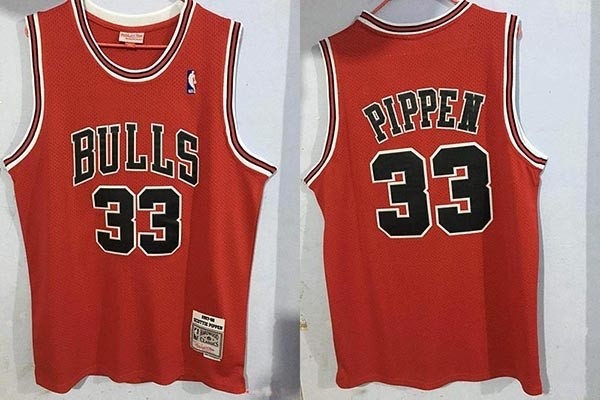 NBA Chicago Bulls #33 Scottie Pippen Red 1997-98 Hardwood Classics Jersey