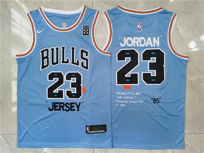 NBA Chicago Bulls #23 Michael Jordan Blue Nike 85 Swingman Jersey